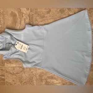 Zara Sky Blue Sleeveless Top